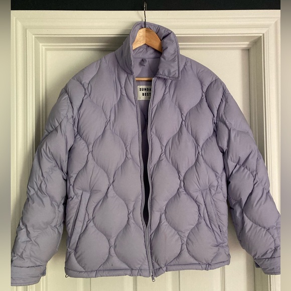 Aritzia Sunday Best down puffer jacket, lavish lavender, size M - Picture 4 of 15